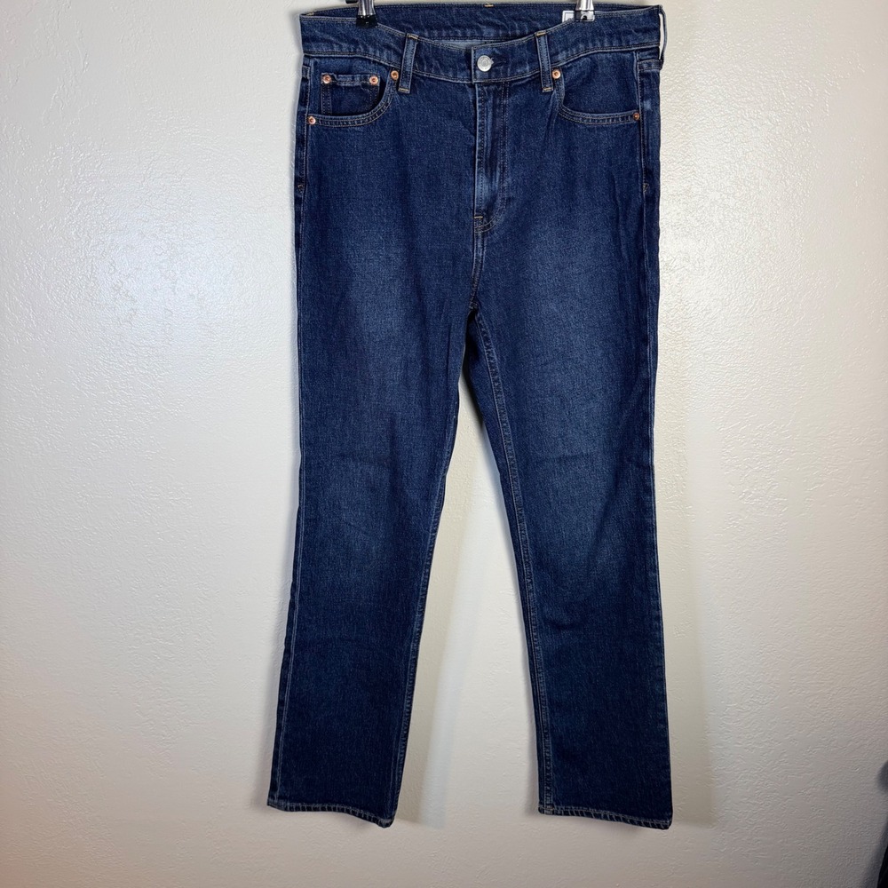 Gap Women's 10/30 90s Straight High Rise Jeans Dark Wash Denim